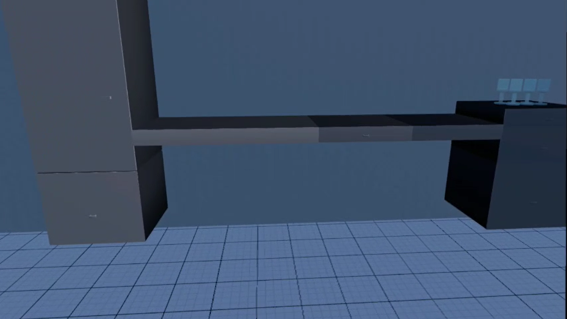 Volledige VR-keuken met verlaagd werkblad en vrije beenruimte